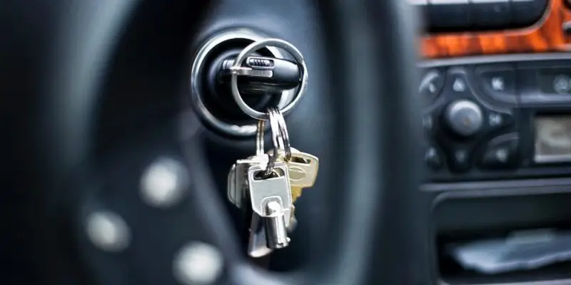 Car keys in ignition